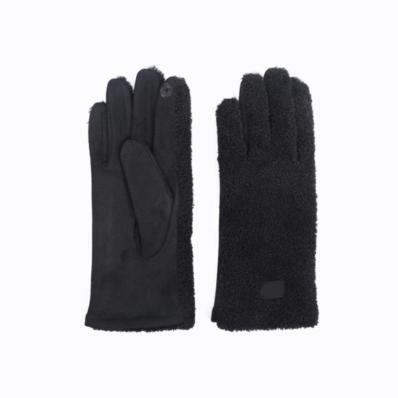 Fgnfyis Womens Snow Gloves Winter Thermal Lambswool Cold Weather Riding Skiing Sports Windproof Touchscreen Compatible Warm Mittens Winter Gloves for Women Black