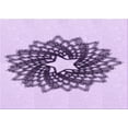 thumbnail image 1 of Ahgly Company Machine Washable Indoor Rectangle Transitional Purple Flower Purple Area Rugs, 2' x 4', 1 of 7