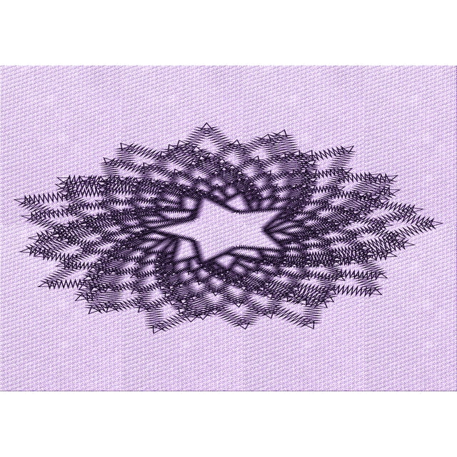 Ahgly Company Machine Washable Indoor Rectangle Transitional Purple Flower Purple Area Rugs, 5' x 8'