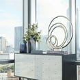 thumbnail image 2 of Cyan Design 09783 Lipsice Aluminum Abstract Statue - Nickel, 2 of 6