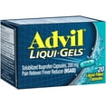 thumbnail image 2 of Advil Liqui-Gels Pain Reliever and Fever Reducer 200 mg Capsules, 20 Ea, 2 Pack, 2 of 5