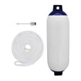 thumbnail image 5 of Boats s, Inflatable Boat Marine Sun Protection Water Resistant 6"x20" Mooring Buoy Marine Docking for Pontoon Boat, Sailboats, Row Boats White Rope Multi, 5 of 8
