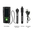 thumbnail image 4 of Bike Light Solar Powered Bicycle Headlight with Horn USB Rechargeable 2400mAh Battery LED Front Light for Night Cycling Safety Green, 4 of 8