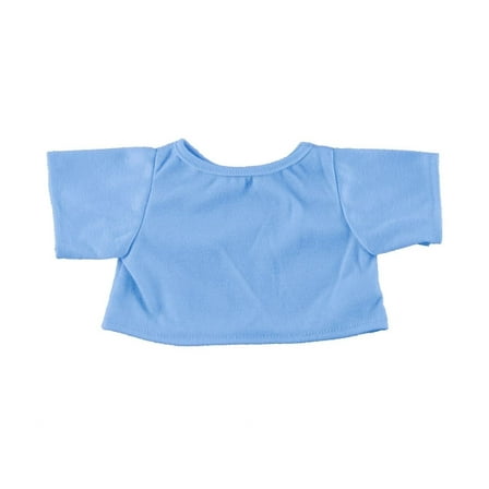 Plush Gear Light Blue T-Shirt for Stuffed Animals 14"-18" – Soft Tee Shirt for Plush Toys & Bears