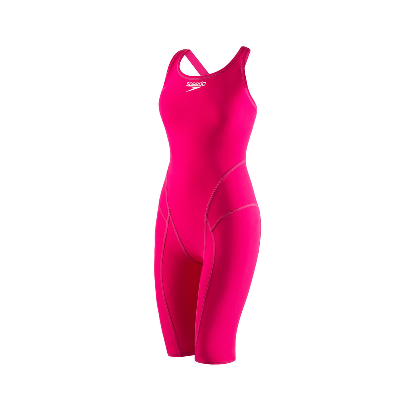 Speedo Vanquisher Solid Open Back Kneeskin Tech Suit Blazing Pink Size 32 - Walmart.com