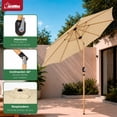 thumbnail image 3 of Sombrilla Tipo Madera Jardin Exterior 2.63m Playa Terraza, 3 of 7