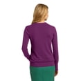 thumbnail image 2 of Port Authority Ladies V Neck Sweater-S (Deep Berry), 2 of 6