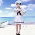 thumbnail image 4 of Disfraz de marinero de la Marina para niños, traje del ejército, uniforme de explorador, Navidad, Halloween, fiesta, escenario, espectáculo, baile, Unisex, 4 of 5