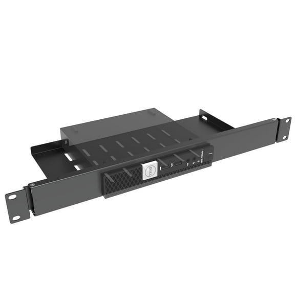 JINGCHENGMEI Mini Rack Mount for Dell OptiPlex Micro Form Factor Case-1U Hinged Server Rack Shelf with Easy Access Network Connections in 19-inch Network Cabinet or Server Rack