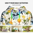 thumbnail image 6 of KLL Bees Collecting Nectar for Womens Pullover Hoodie with Pocket Hooded Long Sleeve Shirts Sweatshirt for Women-Large, 6 of 7