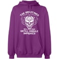 thumbnail image 2 of OXI Hoodie Sweatshirt - Breating Morale Improves, Basic Casual Hoodie for Men's and Women Fleece Hoodie Long Sleeve - Purple 2X-Large, 2 of 3