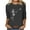 Black, variant on Brilliant Women Tops Women's Printing Loose T-Shirt Mid-length 3/4 Sleeves Blouse Round Neck Casual Tops clearance clothes under $10.00
