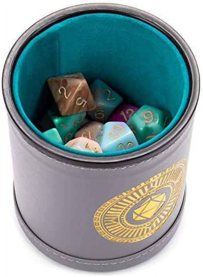 Wiz Dice Cup of Illusion - DND Dice Set for Tabletop RPG Adventure Games with a Dice Cup - Polyhedral Dice Set, Suitable for Dungeons and Dragons and Dice Games Alike - 5 Complete Sets - 35 ct