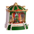 thumbnail image 1 of Bola de nieve navideña con linterna y música, adorno navideño decorativo iluminado Verde, 1 of 9