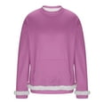 thumbnail image 3 of RKSTN Fleece Sweatshirts for Men Oversized Crewneck Pullover Hoodless Sweatshirt Top Mens Casual Solid Round Neck Loose Fits Comfy Long Sleeve Sweatshirt with Pockets Fall Winter Clothes, 3 of 7