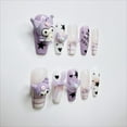 thumbnail image 3 of Pure Handmade Press on nails, JC Press On Nails Kit , Short Length Nail Press Ons, Durable, Easy Application, Stylish Impress Press On Nails,Perfect for Daily Wear & Special Occasions（E53 M）, 3 of 5