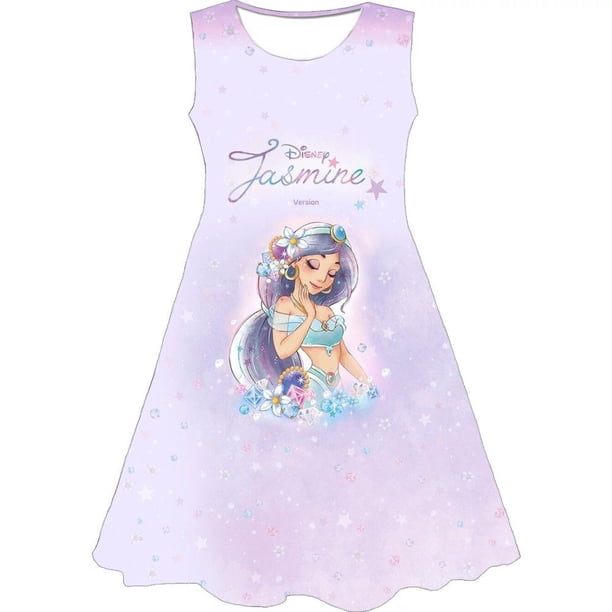 Vestido de dibujos animados para niñas, verano 2023, Frozen 2, moda para niños, princesa Elsa, niña, lindos vestidos de fiesta de noche, serie Disney, falda 160 Gao Jinjia LED
