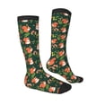 thumbnail image 3 of Picia Women Crew Soft Moisture-wicking Socks Forest Squirrel Pattern Design Cotton Socks, One Size fit All, 3 of 9