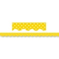 thumbnail image 2 of Teacher Created Resources Yellow Mini Polka Dots Border Trim, 35 Feet Per Pack, 6 Packs, 2 of 3