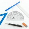 thumbnail image 3 of Milisten 10pcs Clear Plastic Protractor Math Protractor 180 Degrees Protractor For Angle Measurement Student School Office Supply, 3 of 5