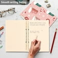 thumbnail image 4 of FORMRS 1-Subject Spiral Notebook 8" x 5" College Ruled 60 Refillable Sheet A5 Hard Cover, 2 Pack, Pink Christmas Cups, 4 of 7