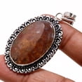 thumbnail image 2 of Moss Agate Gemstone Handmade Ethnic Unique Design Pendant Jewelry 2.2" SA 9154, 2 of 2