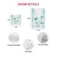 thumbnail image 7 of Turquoise Flowers Kitchen Dish Towels for Drying Dishes Set of 3, Farmhouse Gradient Floral Plants Waffle Weave Microfiber Hand Tea Bathroom Towels Quick Dry & Absorbent Towel 15.7x23.6, 7 of 7