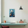 thumbnail image 4 of ZHONGYUTONG Panda Canvas Wall Art Funny Panda Pictures Prints Cute Animal Paintings Colorful Artwork for Kids Room Nursery Decor Framed (20.00" x 30.00"), 4 of 6