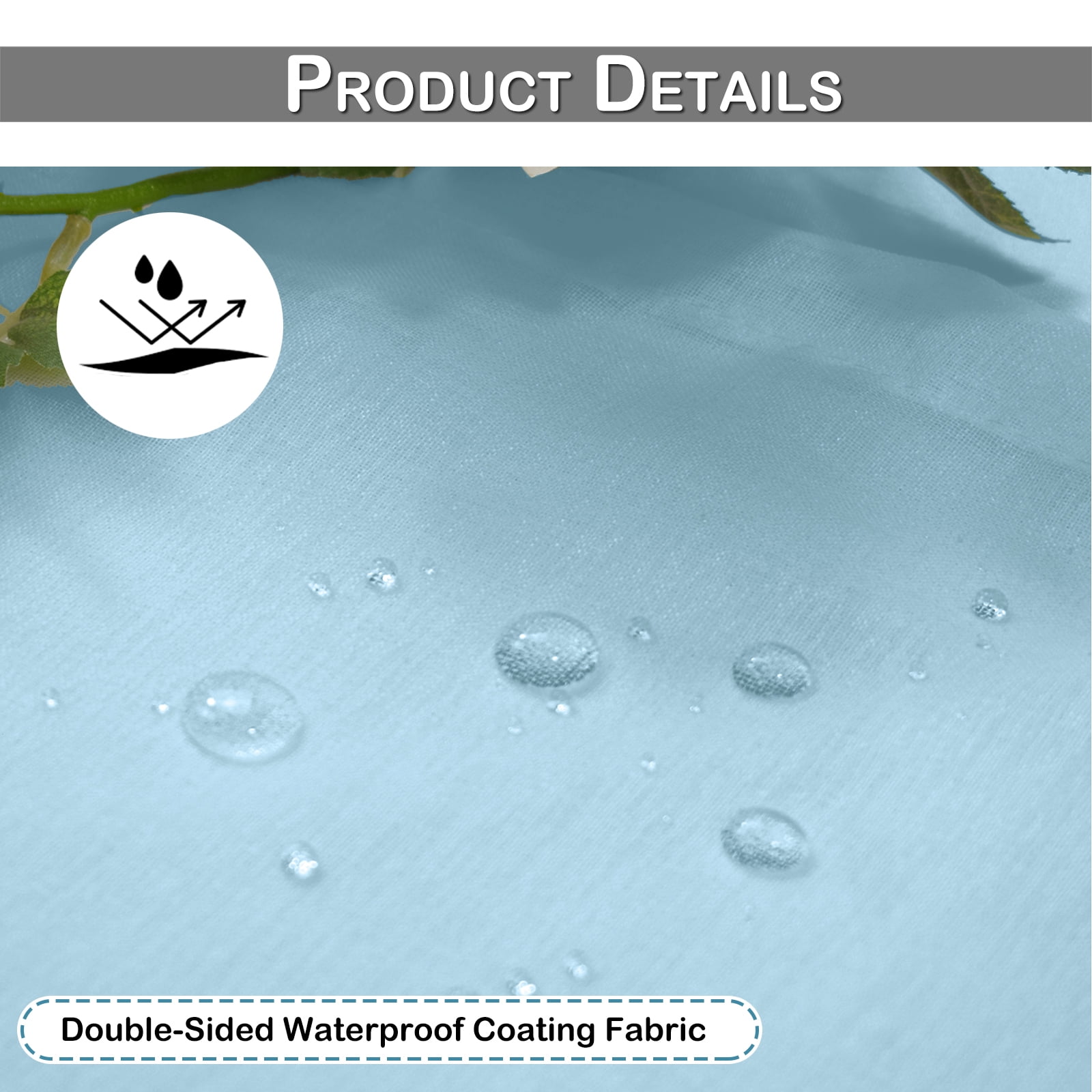 Sunicol Waterproof Transparent Patio Sheer Curtain for Outdoor Porch Yard, Divider Window Screening Gauze Home Décor for Lawn Cordless Panel Tap Top, 1 Panel