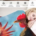 thumbnail image 3 of Qinduosi Blanket Animals Selfie Funny Chicken Fleece Blanket Soft Fuzzy Plush Throw Blankets for Couch Bed, 3 of 6