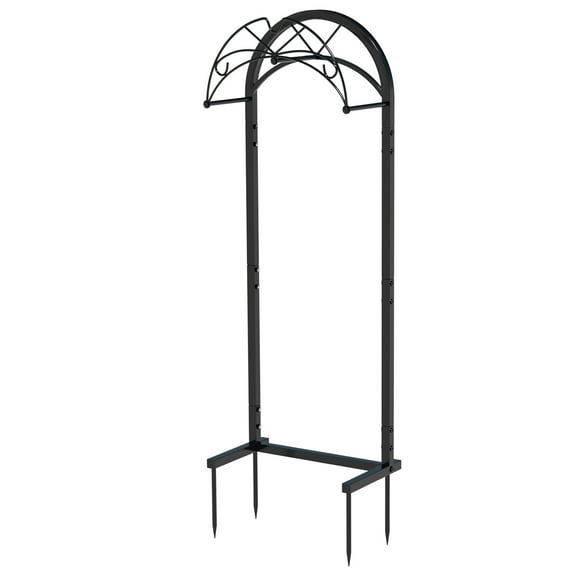 Garden Hose Rack -Water Hose Rack , Heavy Duty Metal Hose Rack, Removable Hose Storage Rack for Lawn and Patio