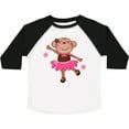 thumbnail image 3 of Inktastic Ballerina Dance Monkey Girls Toddler T-Shirt, 3 of 5