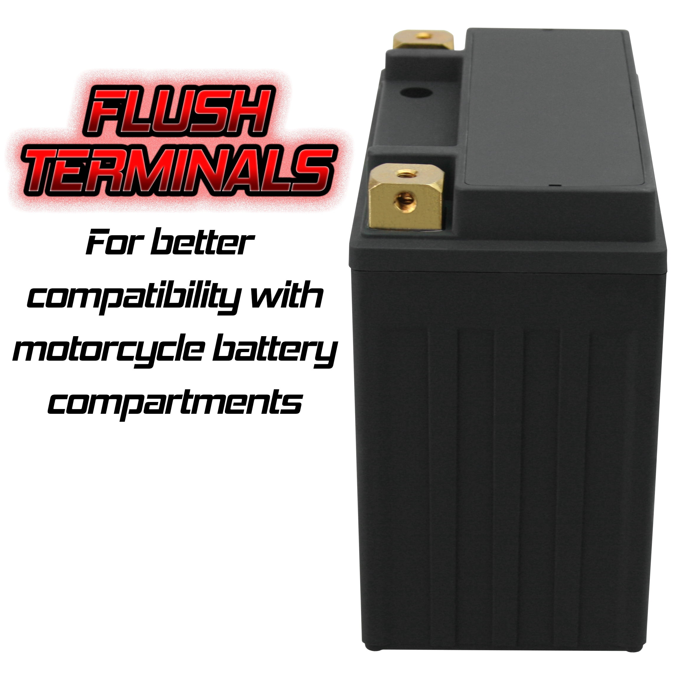 Banshee YTX14L BS Battery, Lithium Motorcycle Battery for Harleys, Honda's and More
