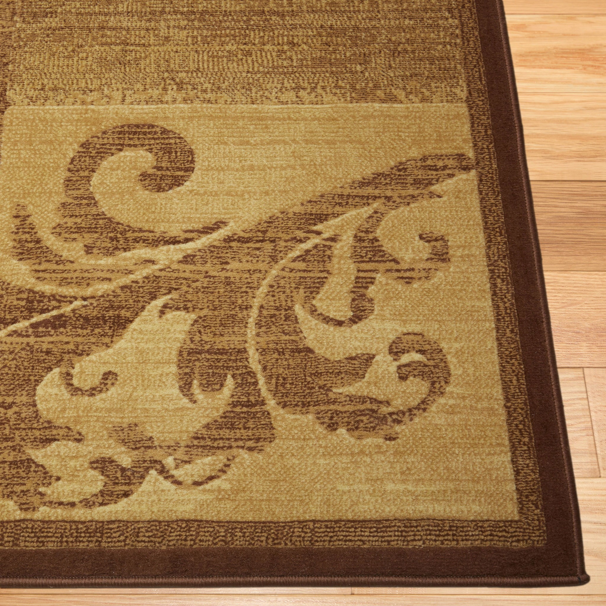 Home Dynamix Catalina Pierre Contemporary Scroll Runner Area Rug, Brown/Red, 1'9"x6'9"