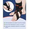 thumbnail image 4 of SIMDOO Adjustable Foot Drop Brace, Ankle Foot Orthosis Support for Walking, Wear with Shoes, Socks or Bare Feet, Day & Night Use, Comes with Massage Ball,Includes A Massage Ball, 4 of 6