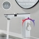 thumbnail image 2 of Grifo de lavabo con Sensor sin contacto blanco, pantalla Digital inteligente, grifo de lavabo de baño, grifo mezclador de agua fría y caliente con sentido gris, batería, 2 of 5