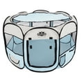 thumbnail image 6 of Portable Pop Up Pet Play Pen with carrying bag 38in diameter 24in Blue by PETMAKER, 6 of 6