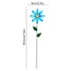 thumbnail image 3 of Adorno floral de hierro para jardín: inserto floral para exteriores con pétalos tridimensionales para la decoración de patios, macizos de flores y balcones., 3 of 6
