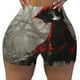 thumbnail image 2 of Fotbe Dark Red Hooded Girl Shorts Sin Costuras – Shorts Deportivos de Cintura Alta para Mujer, Elásticos para Gimnasio, Yoga, Running o Ciclismo-Small, 2 of 8