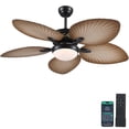 thumbnail image 1 of Ventilador de techo Wiviniya Tropical Palm Leaf de 52 pulgadas con luces, 1 of 9