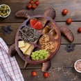 thumbnail image 2 of Turtle Wood Cheese And Meat Platter Seafood And Seafood Designed Tray Moving In Unique Gift, 2 of 4