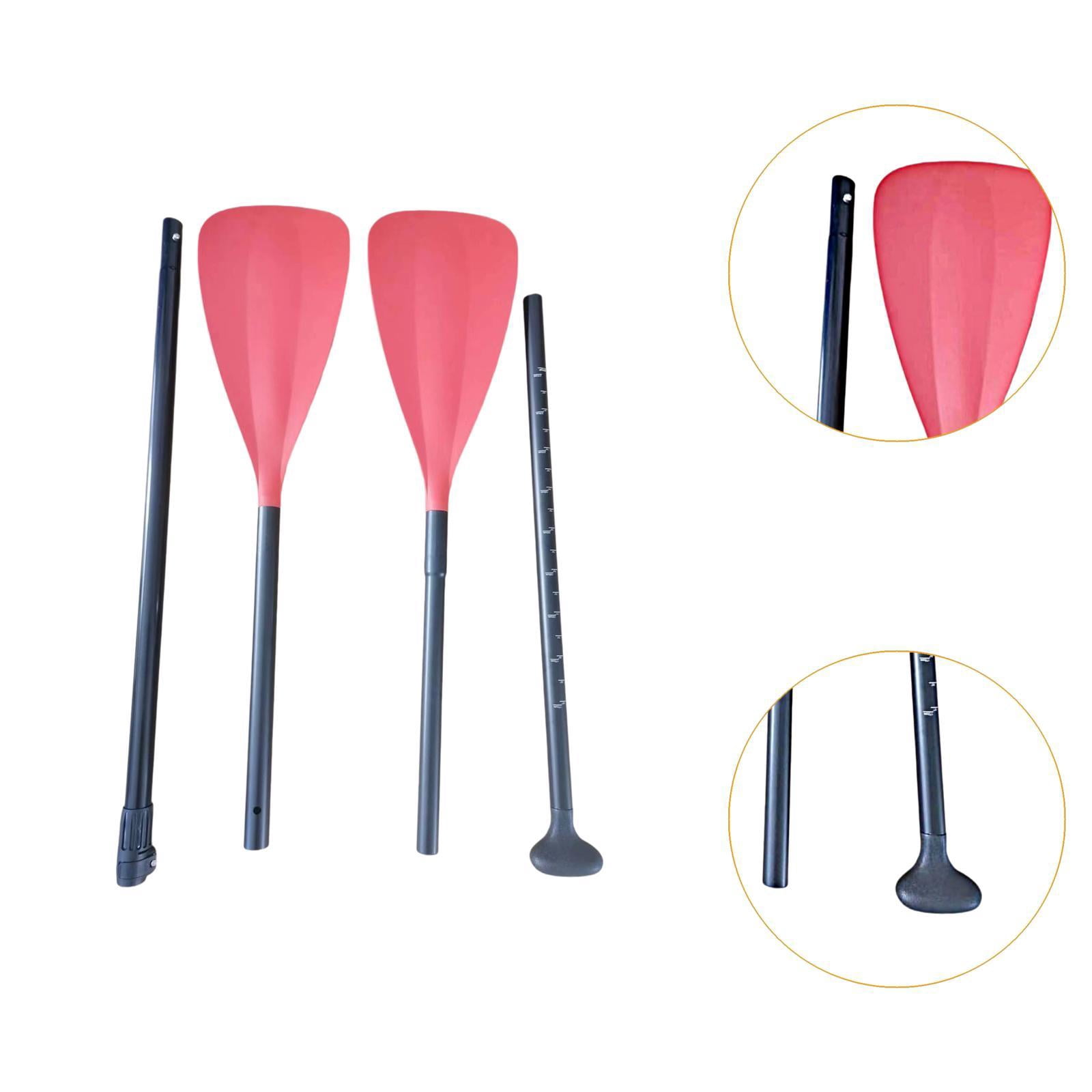 funtasica , Boat Paddle, Double-ended with Aluminum Alloy Shaft, Board Paddle, Lightweight, Detachable Red