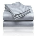 thumbnail image 3 of 1800 Series Embossed Striped Bed Sheet Collection 4-Piece Ultra Soft Microfiber, 3 of 9