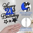 thumbnail image 3 of Set de decoración para tartas de cumpleaños número 21 de Cake Topper OfficCreative, 3 of 7