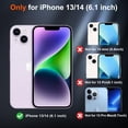 thumbnail image 2 of Funda magnética SUPFINE para iPhone 14/13, color morado oscuro, 2 of 7