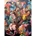 thumbnail image 1 of Human Relationships Multicoloured Abstract Crowd Unframed Wall Art Print Poster Home Decor Premium, 1 of 5