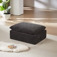 thumbnail image 3 of Miniyam 30" x 40" Black Multi-Functional Ottoman | The Ultimate Flexible Piece to Complete Your L/U-Shape Sofa Configuration, 3 of 10