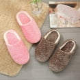 thumbnail image 3 of Frozero Women's Jacquard Soft Bottom Cotton Slippers Suede Non-slip Cotton Slippers Indoor Cotton Slippers, 3 of 5