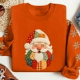 thumbnail image 4 of Atogsazn Women's Santa Christmas Sweatshirt Oversized Fleece Long Sleeve Pullover Sweater Fall Clothing Tops 02-Orange M Fashion, 4 of 8
