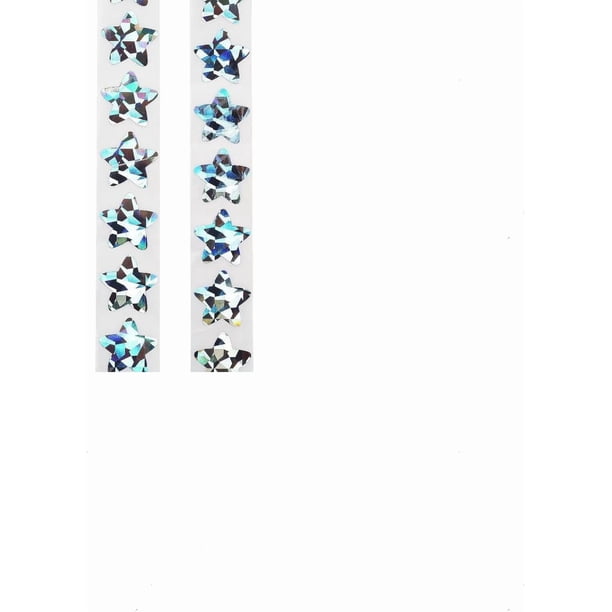Pegatinas de estrellas para recompensas, 500 unidades, rollo de pegatinas de estrellas arcoíris cian, autoadhesivas, brillantes, para manualidades, tareas, aulas, suministros para profesores.